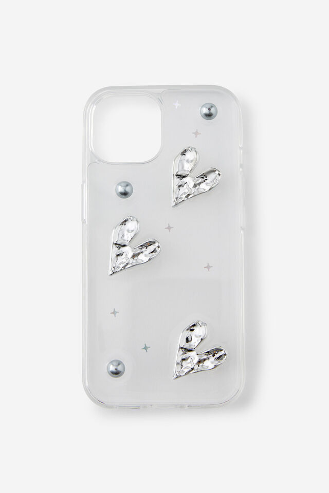Trinket Phone Case Iphone 13/14/15, CHROME HEART / PEARL