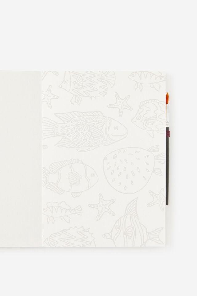 A5 Stitch Bound Watercolouring Book, BY THE SEA