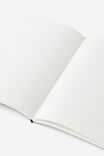 A5 Soft Cover Grid Notebook, BLACK - alternate image 3