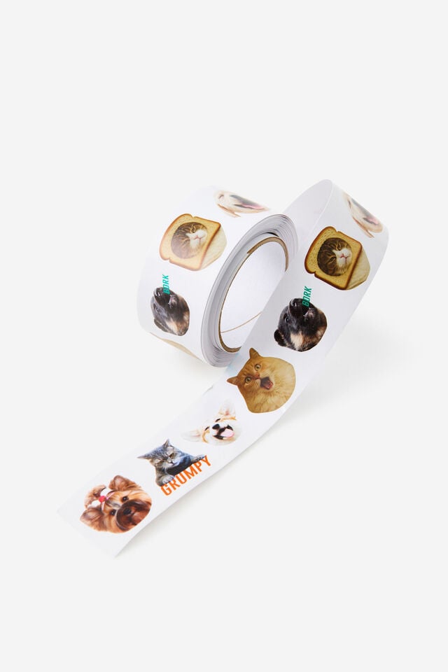 Roll Of Stickers, CATS & DOGS!