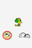 Collector Enamel Pins 3Pack, LCN PEA SNOOPY / WOODSTOCK - alternate image 1