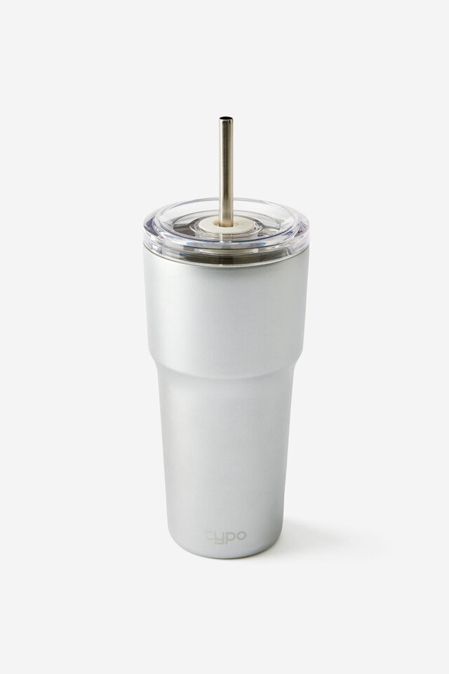 Smoothie Cup 600Ml, CHROME SILVER