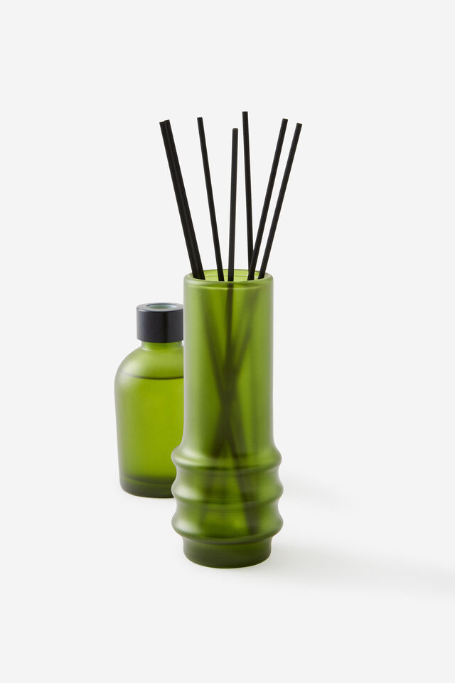 Frosted Reed Diffuser Set, HIDDEN FOREST GREEN