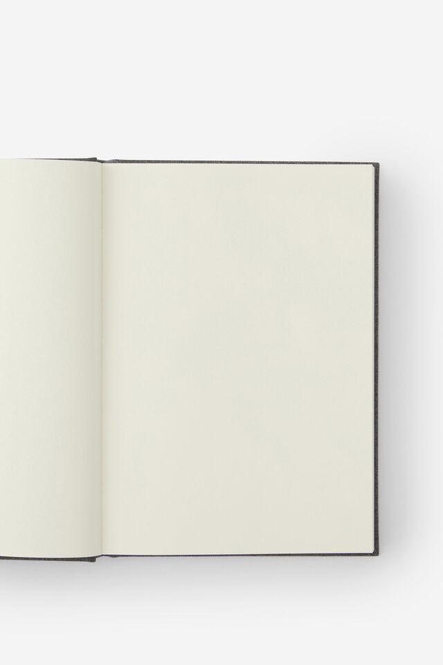 Loft A5 Plain Notebook, Black Lines