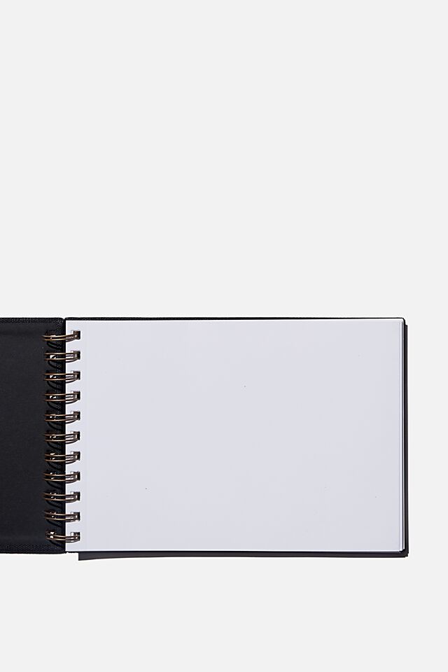 A5 Spiral Sketch Book, BLACK