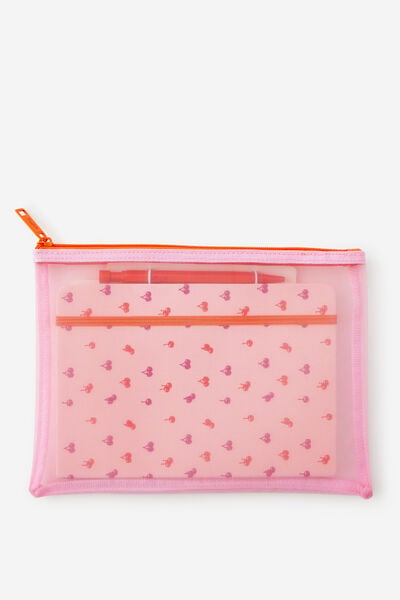 A5 Notetaker Notebook Set, STRAWBERRY MILK DITSY CHERRIES