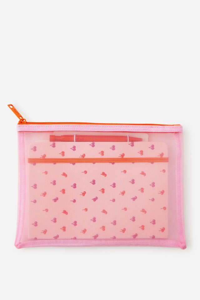 A5 Notetaker Notebook Set, STRAWBERRY MILK DITSY CHERRIES
