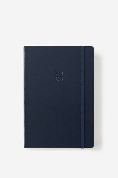 2026 A5 Daily Hard Metro Diary, Midnight Ink