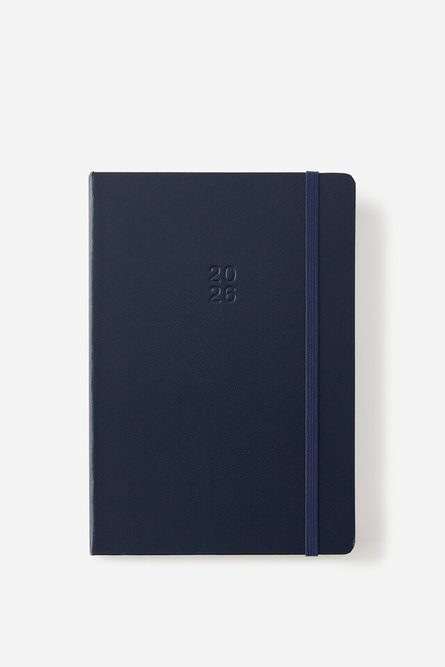 2026 A5 Daily Hard Metro Diary, Midnight Ink