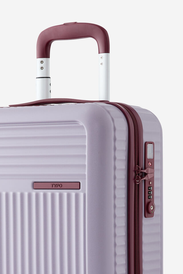 Traveller 20 Inch Carry On Suitcase, SILVER LILAC