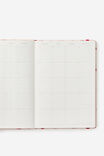 2026 A5 Weekly Hard Metro Diary, Ditsy Pansy Pink Clay - alternate image 2
