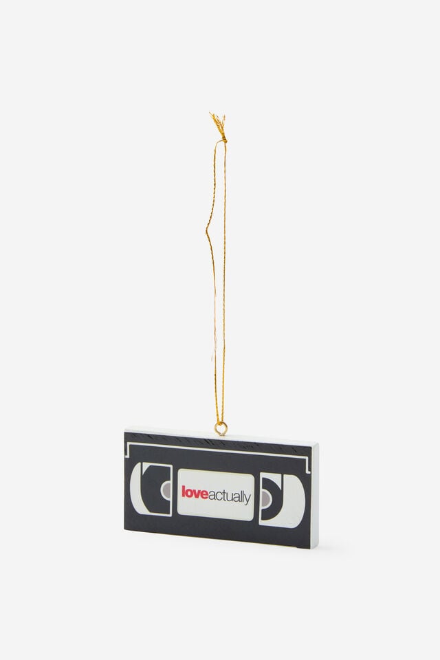 Collab Resin Christmas Ornament, LCN UNI LOVE ACTUALLY VHS