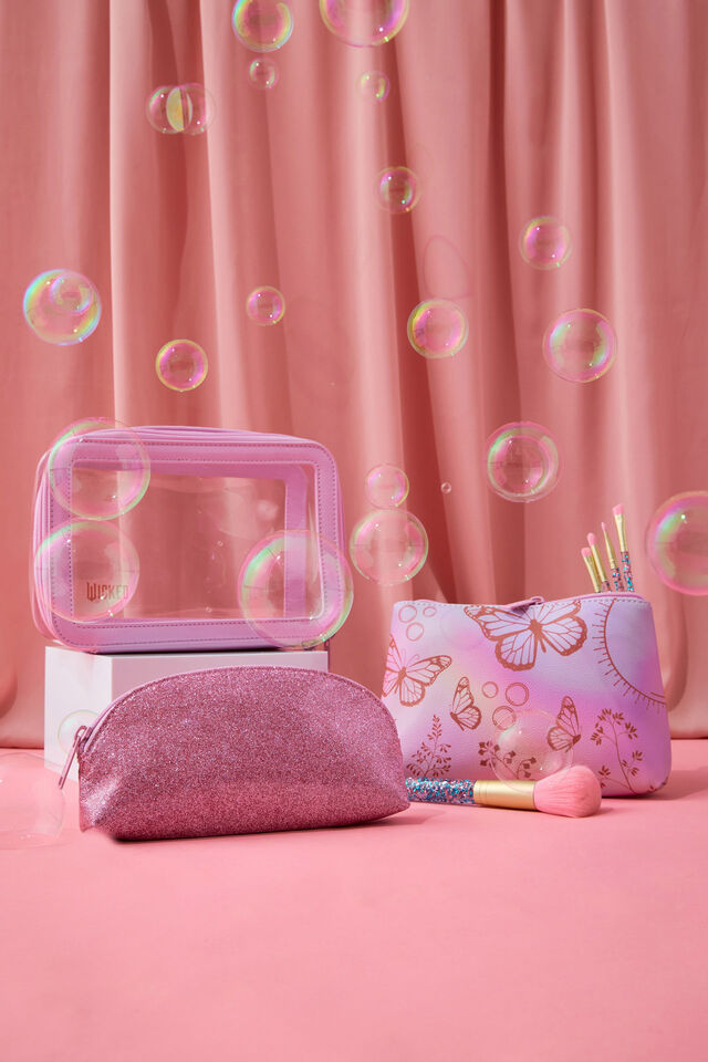 Collab 3 In 1 Cosmetic Case, LCN UNI/WICKED GLINDA