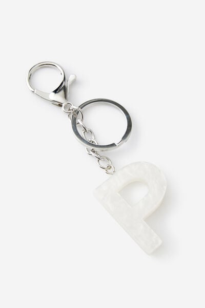 Alpha Keyrings, P / MOTHER OF PEARL