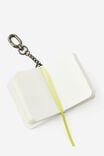 Mini Keyring Sketch Book, AZURE - example image 2