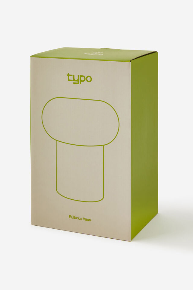 Retrograde Bulbous Vase, OLIVE
