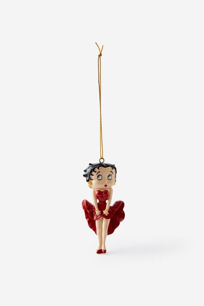 Collab Resin Christmas Ornament, LCN BBP BETTY BOOP
