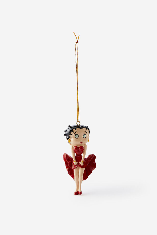 Collab Resin Christmas Ornament, LCN BBP BETTY BOOP