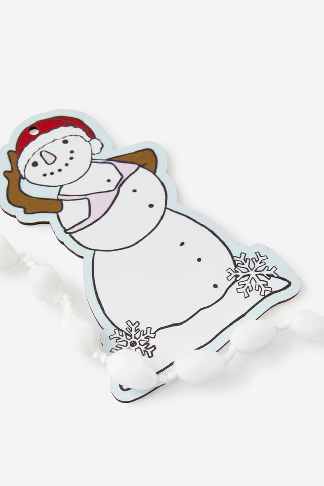 Fashion Ribbon, SNOWMAN PUFFY TWINE