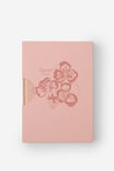 Loft A5 Plain Notebook, Pink Clay Pansy - alternate image 1