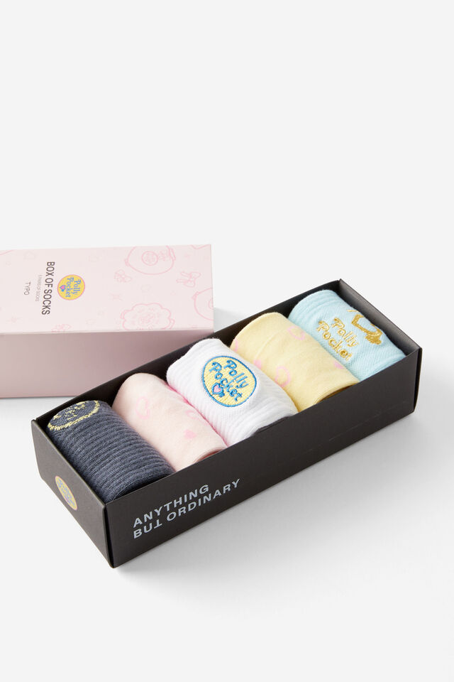 Box Of Socks, LCN MAT POLLY POCKET (S/M)