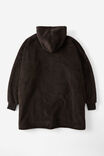 Personalised Collab Oversized Hoodie Adult, LCN SAN GUDETAMA EGG BLACK - alternate image 3