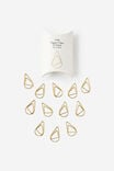 Essential Paper Clips 12Pk, TRIANGULAR GOLD - alternate image 1