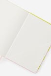 A5 Hard Lined Notetaker Notebook, STRAWBERRY MILK SPLICE STRIPE - example image 4