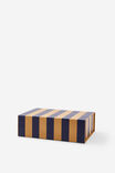 BLUE AND CRAFT STRIPE