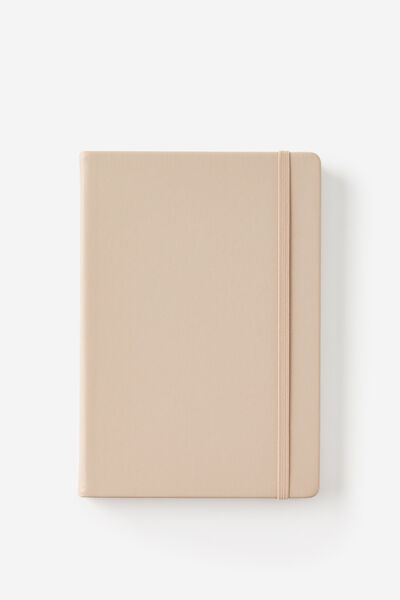 Metro A5 Hard Lined Notebook, Chai