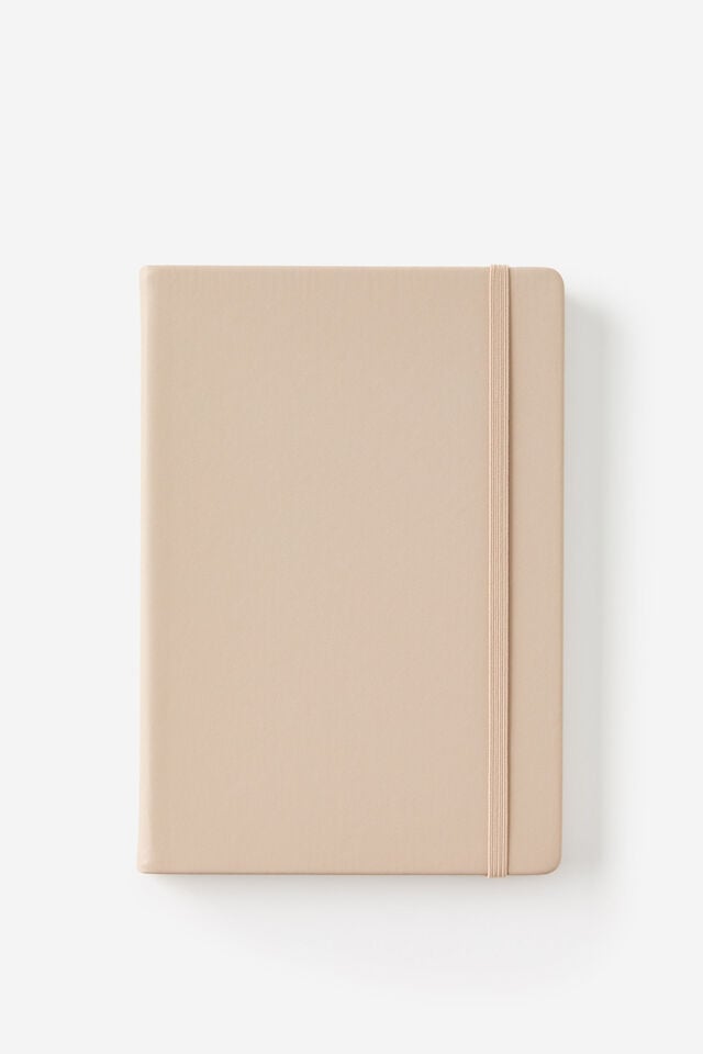 Metro A5 Hard Lined Notebook, Chai