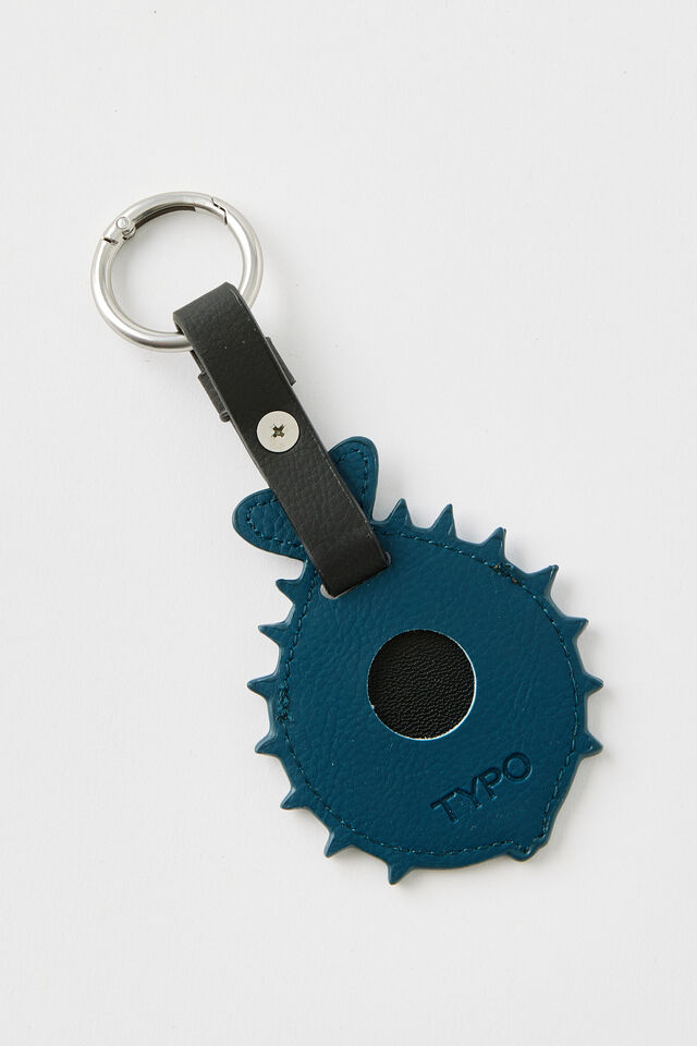 Luggage Tracker Case, PUFFER FISH/BLUE SKIES