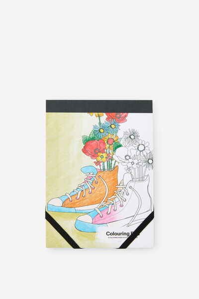 Mini Colouring Pad, PETALS & PAWS