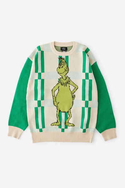 Christmas Jumper, LCN DRS GRINCH GREEN & MINT