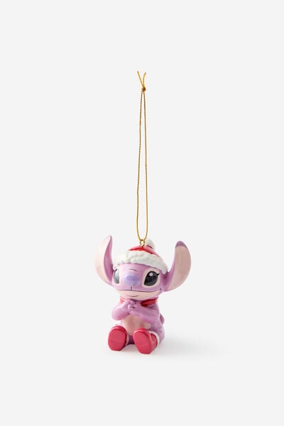 Collab Resin Christmas Ornament, LCN DIS LILO AND STITCH CHRISTMAS ANGEL