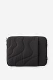 Mode 14 Inch Laptop Case, BLACK / QUILTED - example image 1