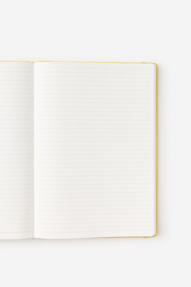 Metro B5 Hard Lined Notebook, Limoncello
