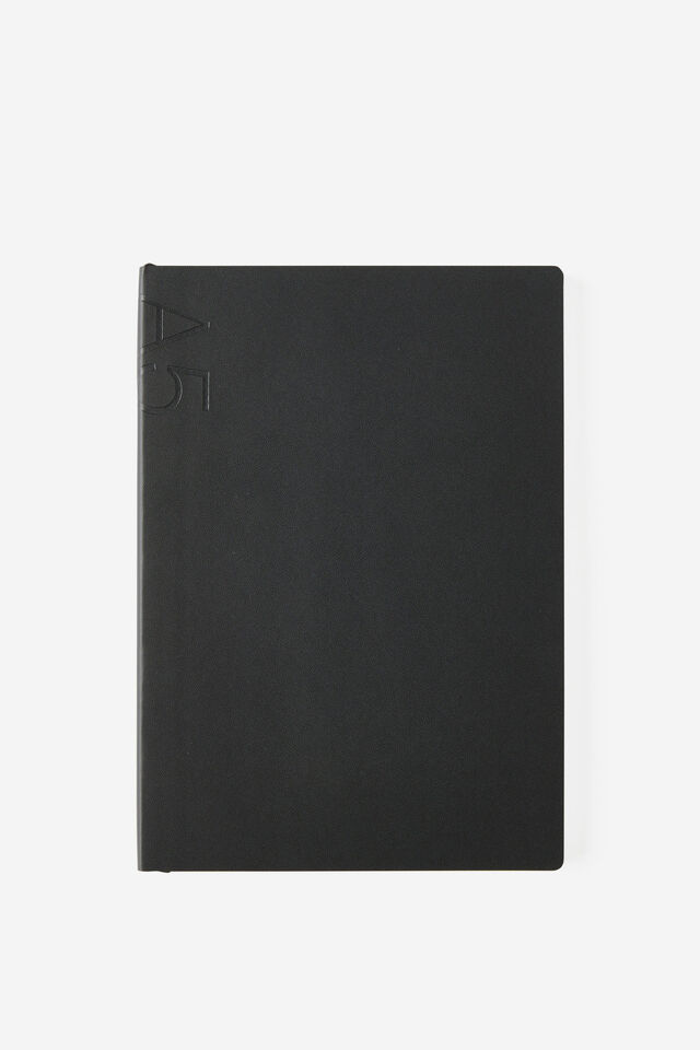 A5 Soft Cover Dot Notebook, BLACK