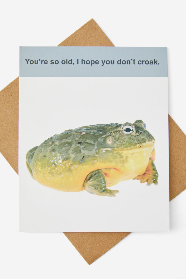 Funny Birthday Card, YOURE SO OLD