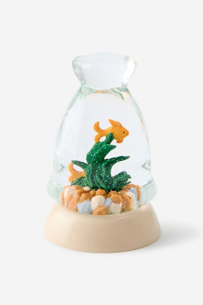 Iconic Snow Globe, GOLD FISH BAG