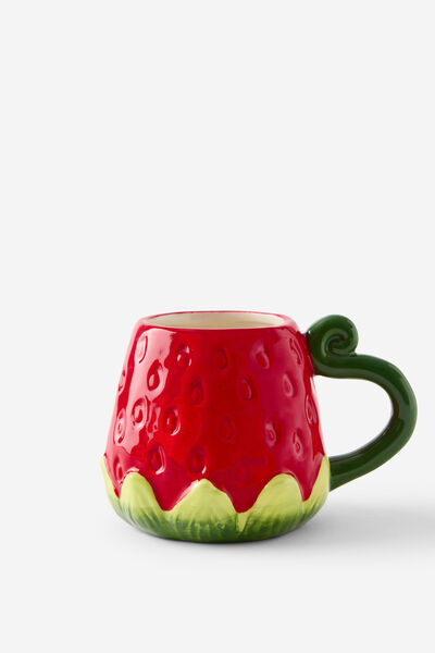 Novelty Shaped Mug, STRAWBERRY