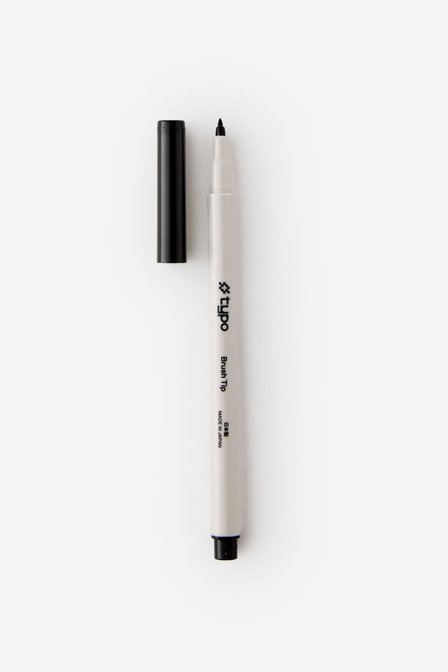 Brush Tip Pen, BLACK