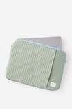 Campus 14 Inch Laptop Case, GREEN / LIMONCELLO STRIPE - alternate image 2