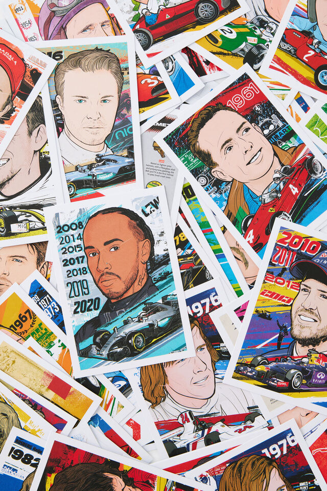 Grand Prix Postcards, MULTI