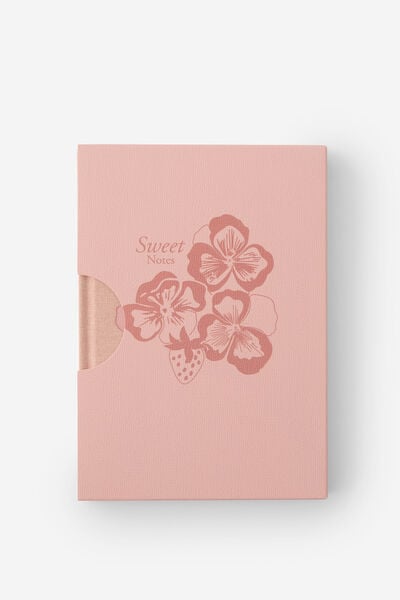 Loft A5 Dot Notebook, Pink Clay Pansy