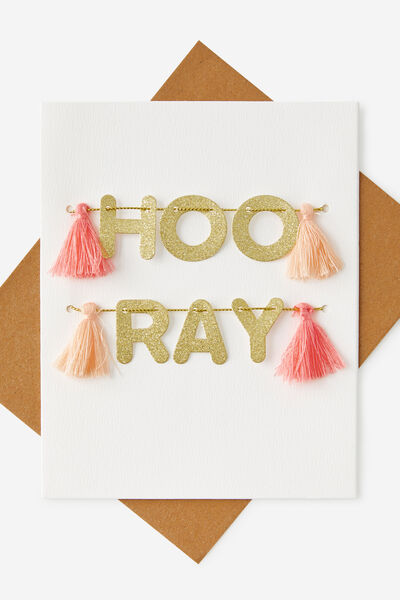 Luxe Tassel Cards, HOORAY