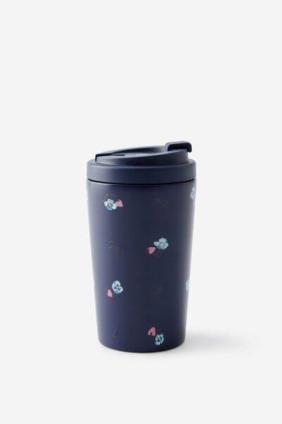 Metal Commuter Cup, DITSY PANSY / MIDNIGHT
