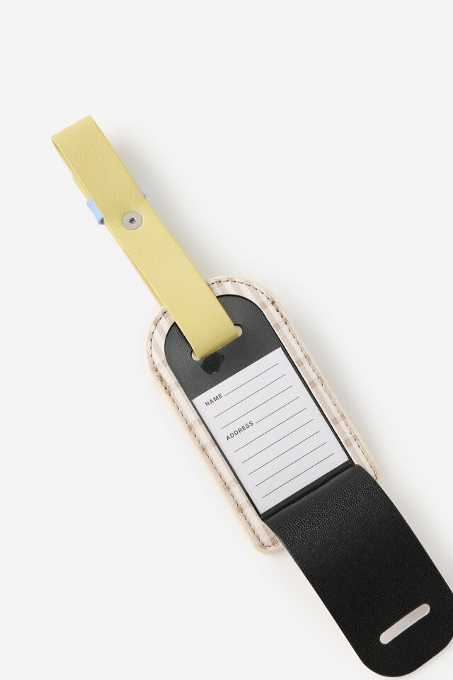 Personalised Core Luggage Tag 1, NEUTRAL CHECK