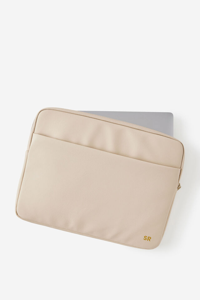 Personalised Pro 16 Inch Laptop Case, CHAI LATTE