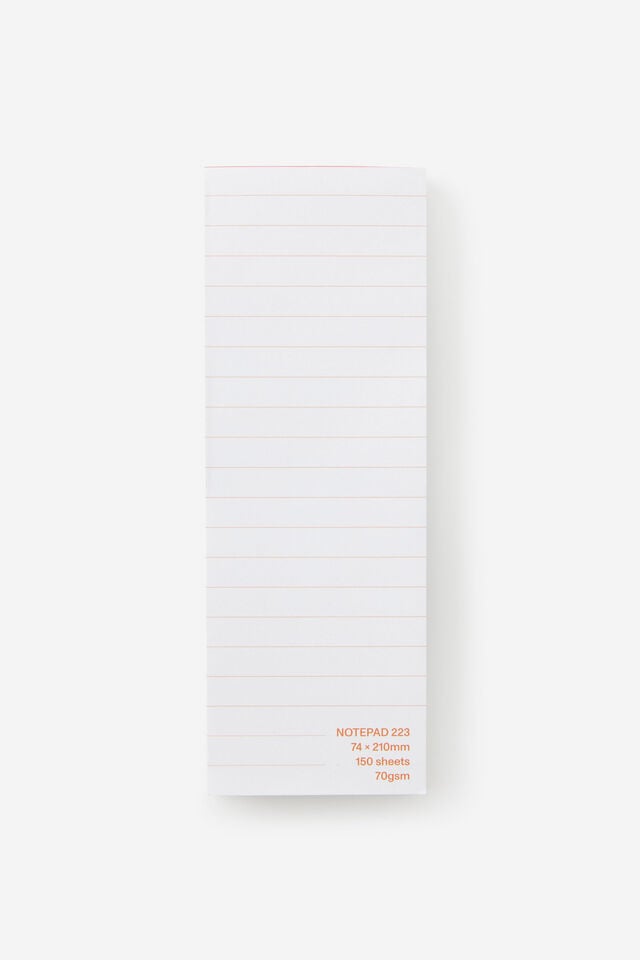Notepad 223, BURNT ORANGE